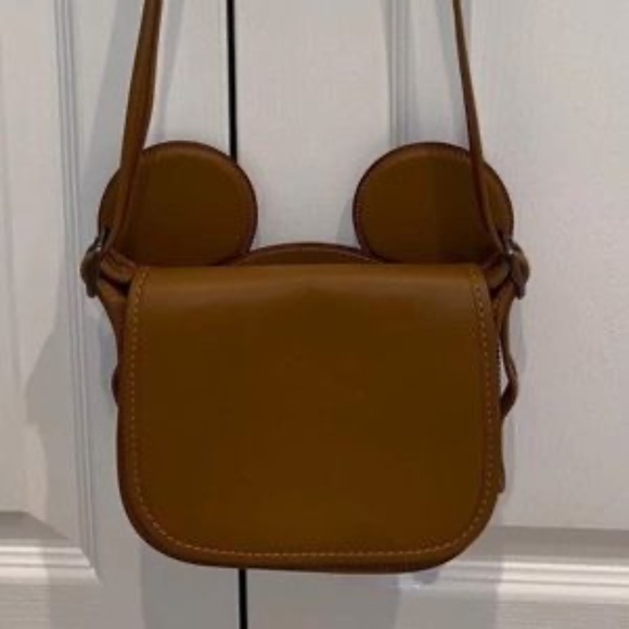 Coach x Disney Mickey Mouse Leather Crossbody Bag - Picture 2 of 5